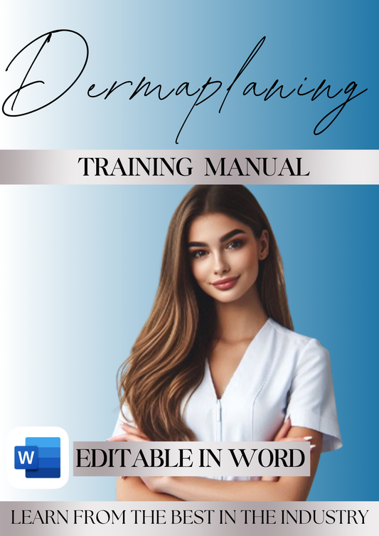 Dermaplaning Editable Training Manual