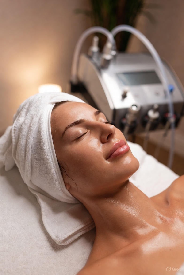 “Online CPD HydraFacial course banner Estetica Training Academy”