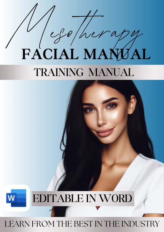 Mesotherapy Facials Editable Manual