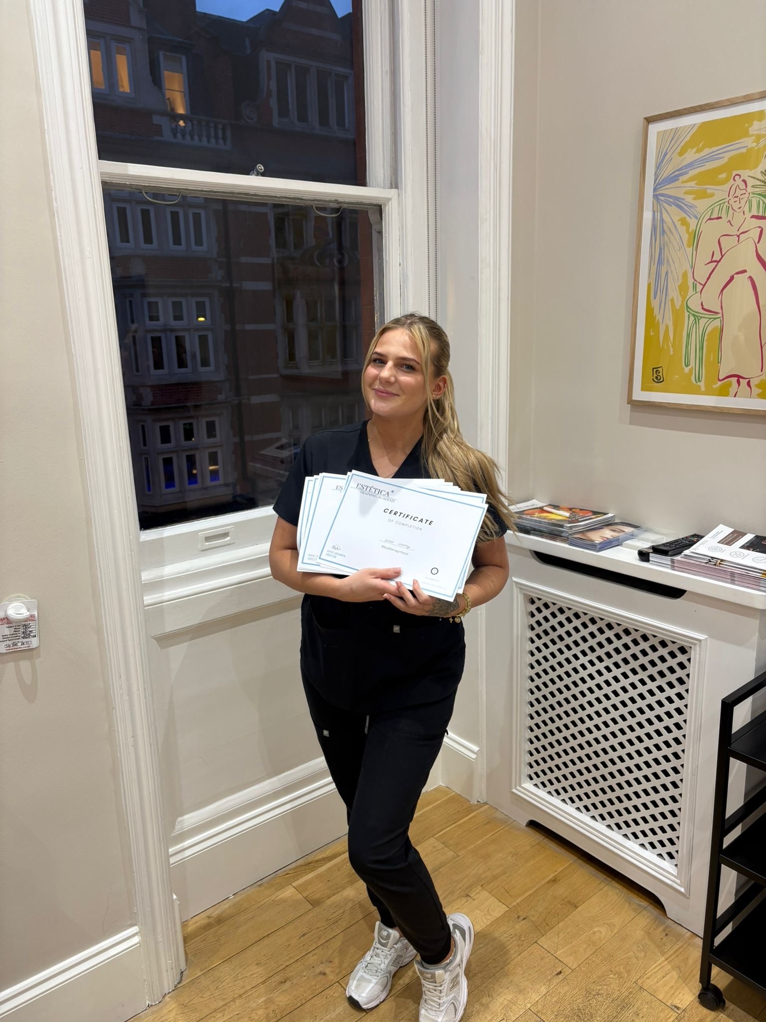 A Student completing their fast track non medic training, hold certificates, CPD, available to all non medics 