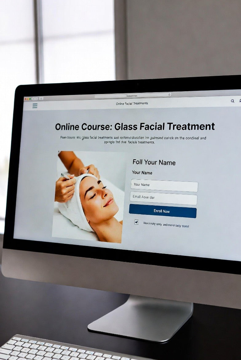 Online glass skin facial training for aesthetic practitioners